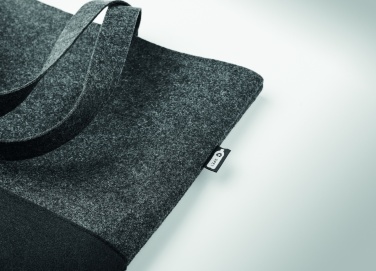 Logo trade corporate gift photo of: RPET felt shopping bag