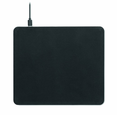 Logo trade promotional giveaways picture of: Cork mouse mat charger 15W