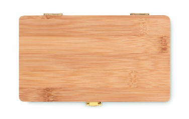 Logo trade promotional products picture of: 21 pcs tool set in bamboo case