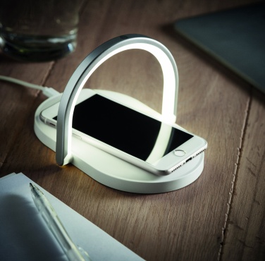 Logotrade promotional giveaway image of: Light and wireless charger 10W