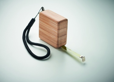 Logotrade business gift image of: Measuring tape in bamboo 1m