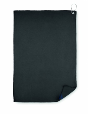 Logotrade promotional item image of: RPET golf towel with hook clip