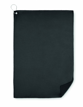 Logotrade promotional merchandise photo of: RPET golf towel with hook clip
