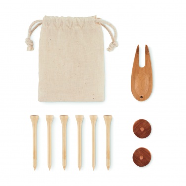 Logo trade promotional merchandise image of: Golf accessories set in pouch