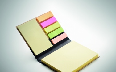 Logo trade promotional items image of: Bamboo sticky note memo pad