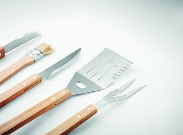 Logo trade promotional products image of: 5 Barbecue tools in pouch