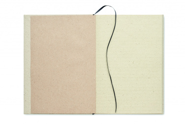 Logo trade promotional product photo of: A5 grass notebook 80 lined