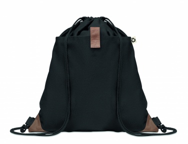 Logo trade promotional merchandise image of: Recycled cotton drawstring bag