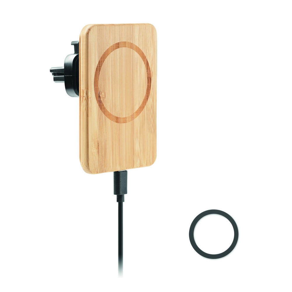 Logo trade promotional giveaways picture of: Magnetic wireless charger 15W