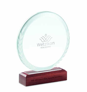 Logo trade promotional product photo of: Round award plaque