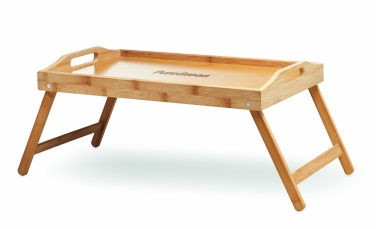 Logo trade advertising products image of: Foldable bamboo tray