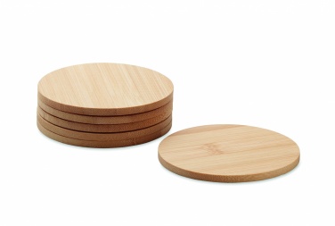 Logotrade promotional items photo of: Set of 6 bamboo coasters
