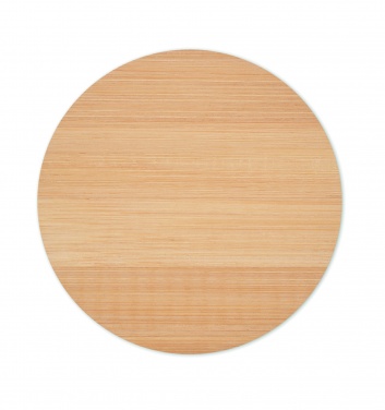 Logo trade advertising product photo of: Bamboo round coaster