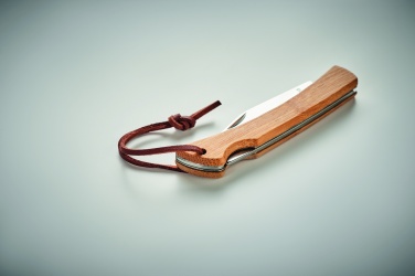 Logotrade promotional gifts photo of: Foldable knife in bamboo