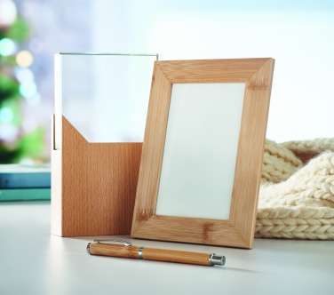 Logo trade promotional merchandise picture of: Bamboo photo frame