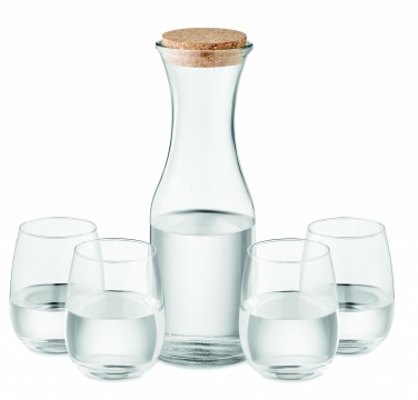 Logo trade promotional merchandise picture of: Set of recycled glass drink