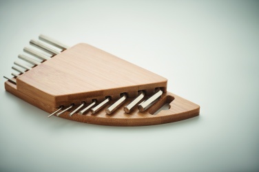 Logotrade business gifts photo of: Hex key set in bamboo