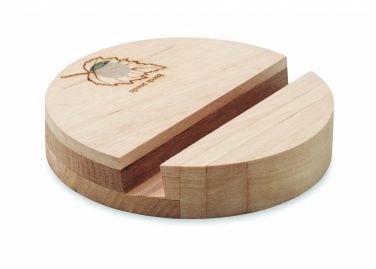 Logo trade promotional product photo of: Birch Wood phone stand