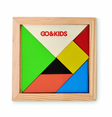 Logotrade promotional merchandise image of: Tangram puzzle in wood