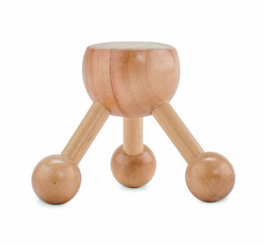 Logo trade business gift photo of: Hand held massager in wood
