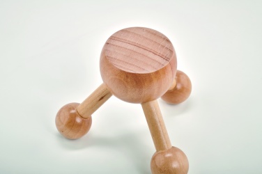 Logo trade promotional gifts picture of: Hand held massager in wood