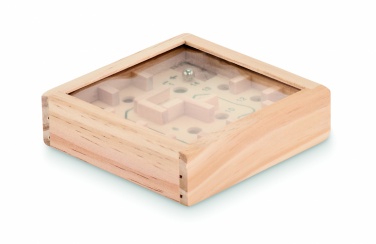 Logo trade promotional merchandise photo of: Pine wooden labyrinth game