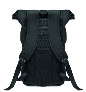 Logo trade corporate gifts picture of: Rolltop washed canvas backpack