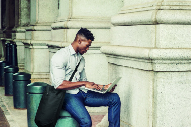 Logotrade promotional giveaway picture of: Canvas shopping bag 270 gr/m²