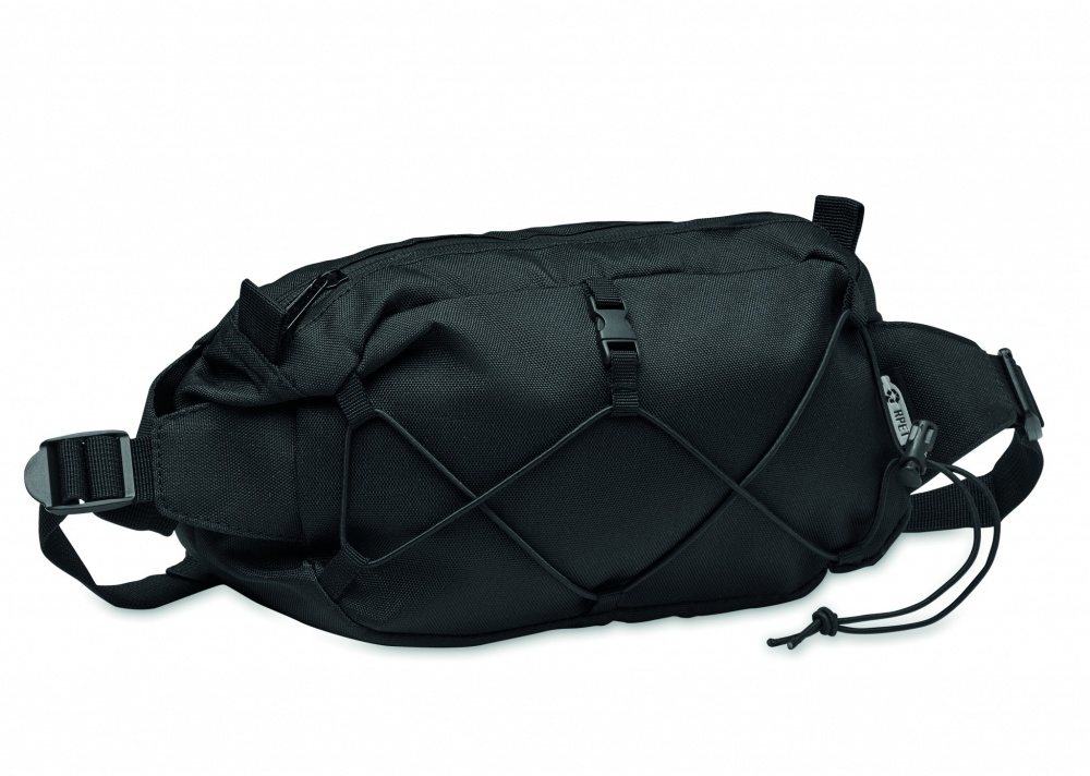 Logo trade promotional item photo of: Waist bag in 600D RPET