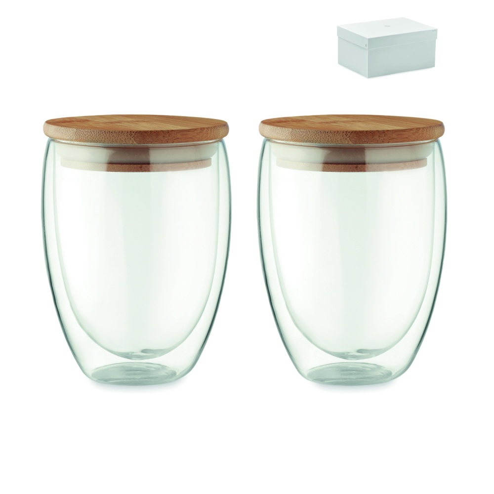 Logotrade promotional merchandise picture of: Set of 2 glasses 350 ml in box
