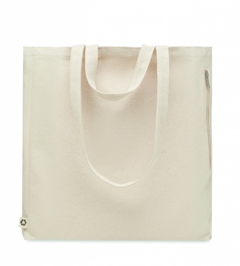 Logo trade promotional gifts image of: Recycled cotton shopping bag