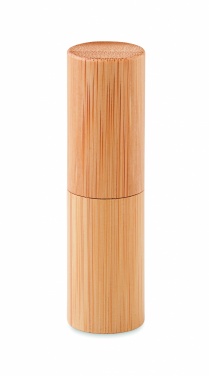 Logotrade promotional item picture of: Lip balm in bamboo tube box