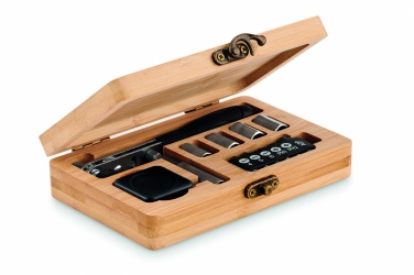 Logotrade promotional merchandise picture of: 13 piece tool set, bamboo case