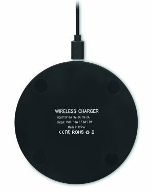 Logo trade advertising products picture of: Glass wireless 10W charger