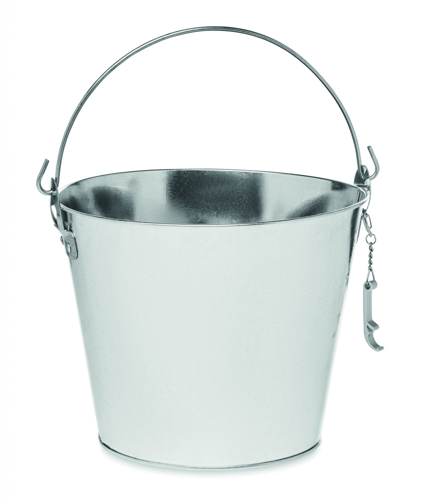 Logo trade promotional products image of: Metal beer bucket 4L