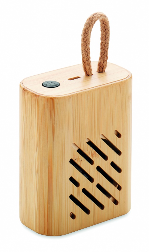 Logotrade promotional giveaway image of: 3W Bamboo wireless speaker