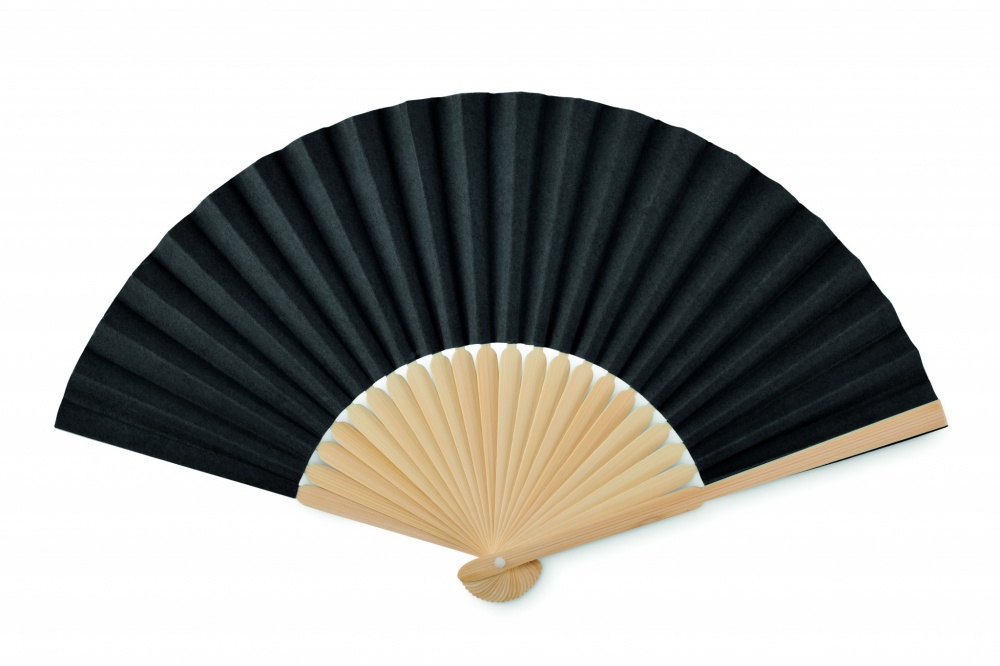 Logo trade business gift photo of: Manual hand fan