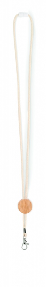 Logotrade promotional giveaway picture of: Cotton Lanyard with metal hook