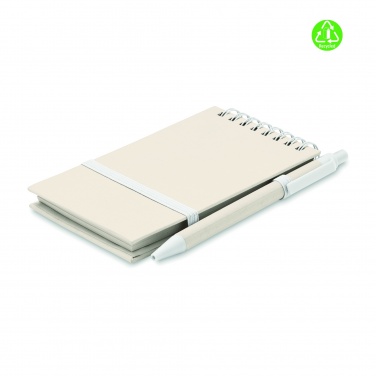 Logo trade promotional products image of: A6 milk carton notebook set