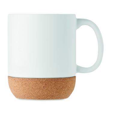 Logo trade promotional giveaways image of: Matt ceramic cork mug 300 ml