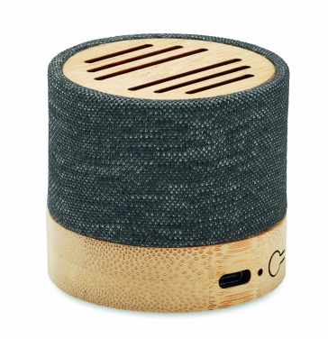 Logotrade promotional products photo of: Bamboo RPET wireless speaker