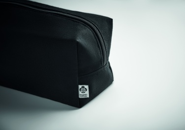 Logo trade promotional merchandise photo of: Canvas cosmetic bag 220 gr/m²