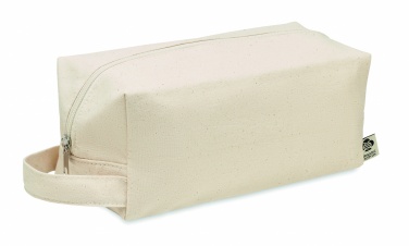 Logotrade promotional giveaway image of: Canvas cosmetic bag 220 gr/m²