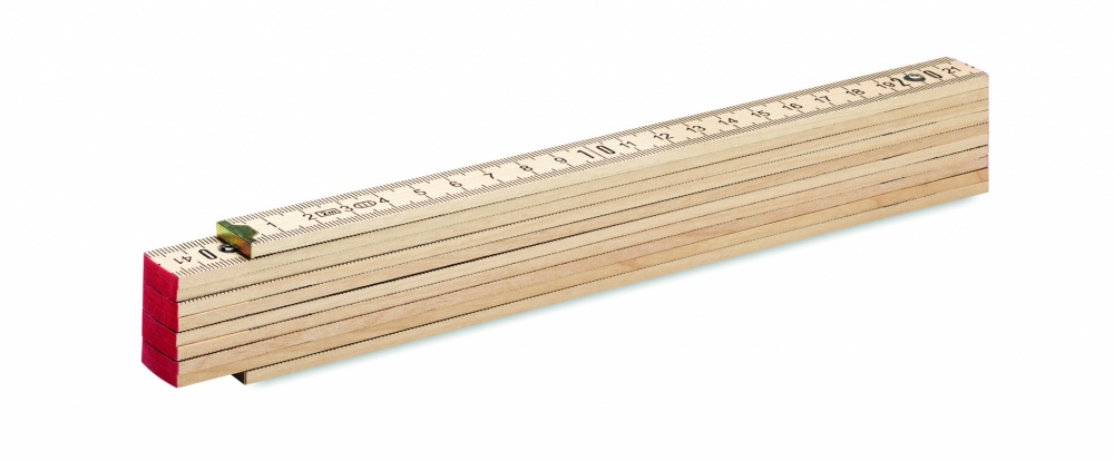 Logotrade corporate gifts photo of: Carpenter ruler in wood 2m