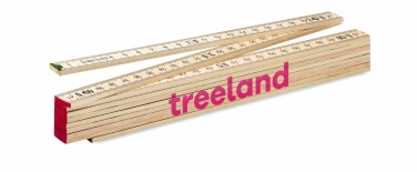 Logotrade promotional giveaway picture of: Carpenter ruler in wood 2m
