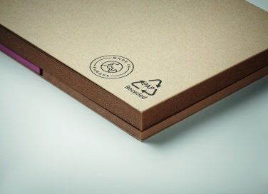 Logo trade promotional item photo of: Recycled paper memo set