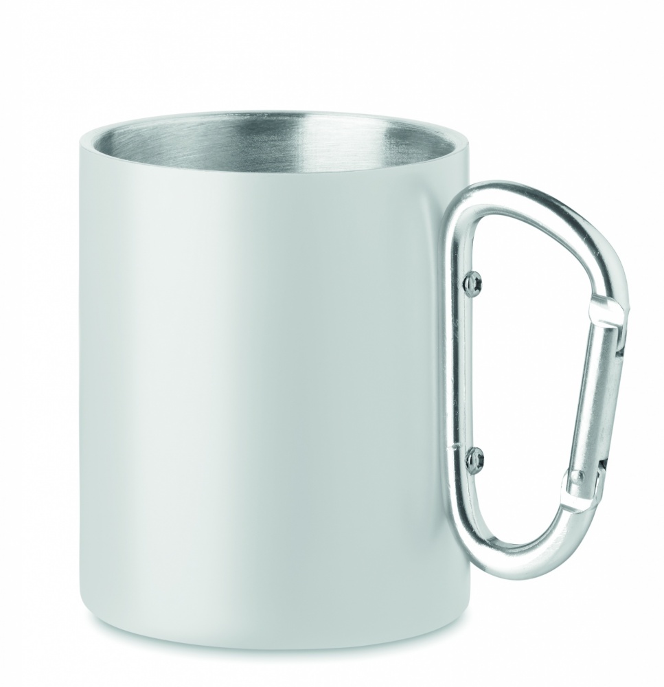 Logotrade promotional item image of: Metal mug and carabiner handle