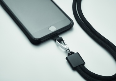 Logotrade promotional gift picture of: RPET Phone holder lanyard