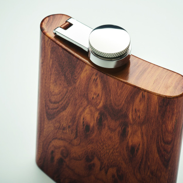 Logo trade promotional merchandise image of: Slim hip flask 190 ml