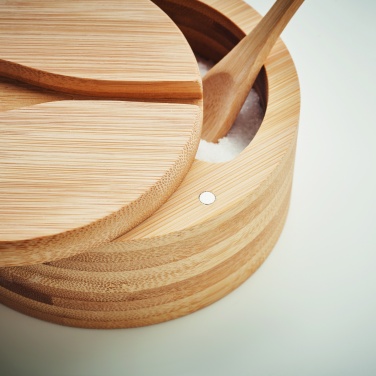 Logo trade promotional item photo of: Salt and pepper bamboo box